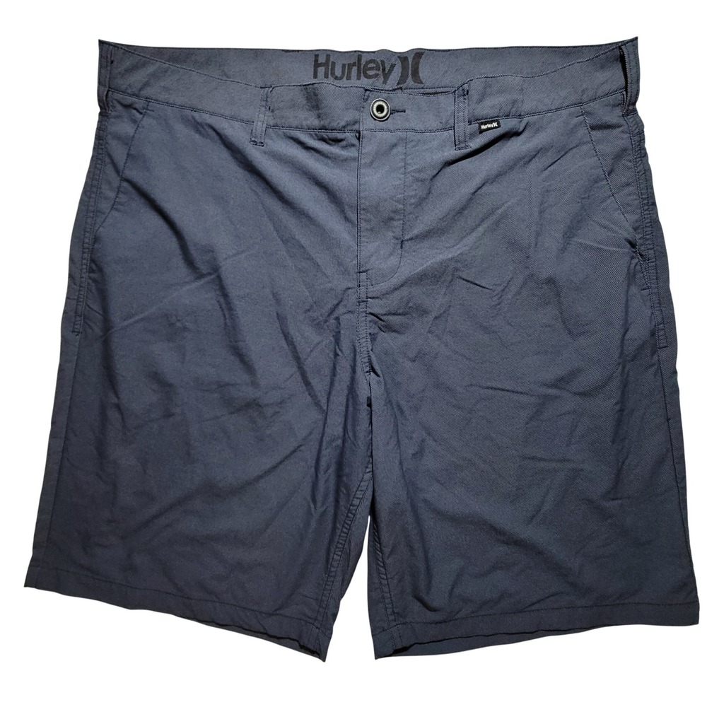 Hurley Hybrid Shorts Mens 38 Navy Blue Nike Dri-FIT‎ Walk Boardshorts Chino
